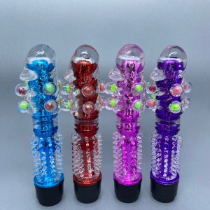 VIBRADOR TRANSPARENTE COM TEXTURA